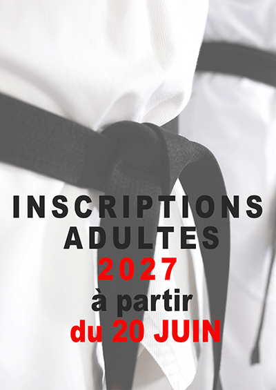 Inscriptions Adultes 2027