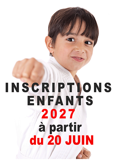 Inscriptions Enfants 2027